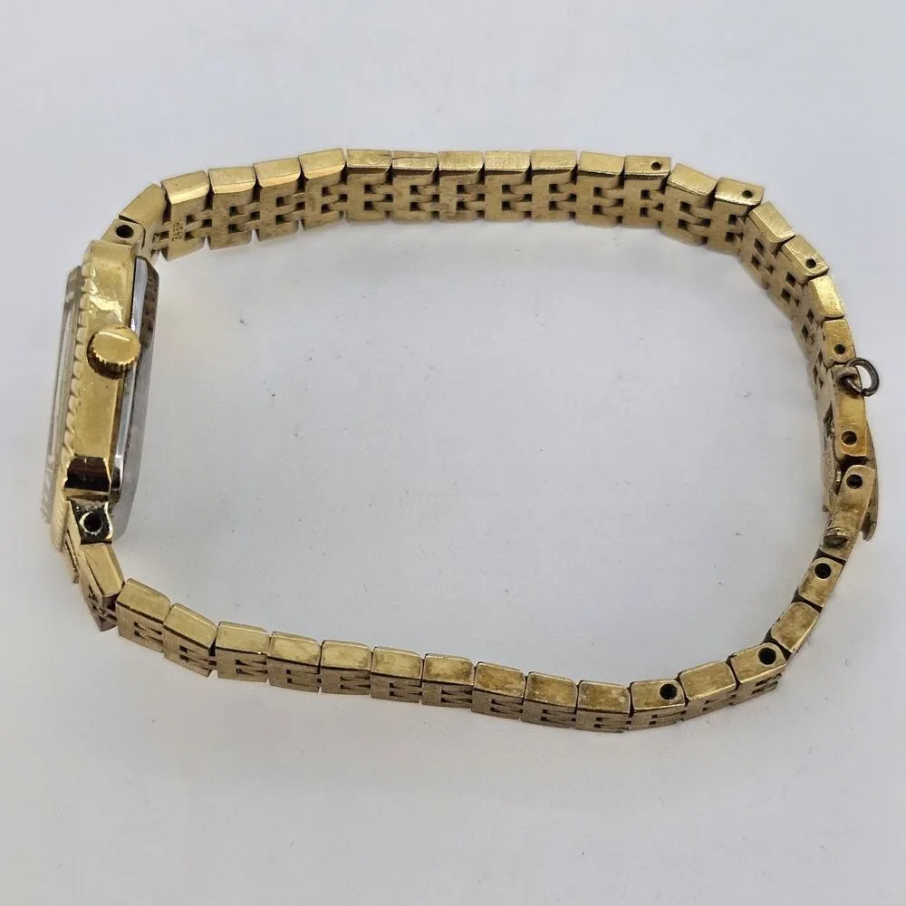 VTG Pulsar Watch Women 19MM Gold‎ Tone Dial Gold Bracelet 6.5